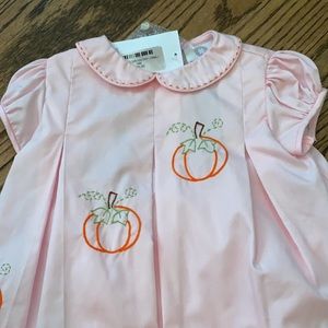 The Proper Peony smocked pumpkin dress, NWT